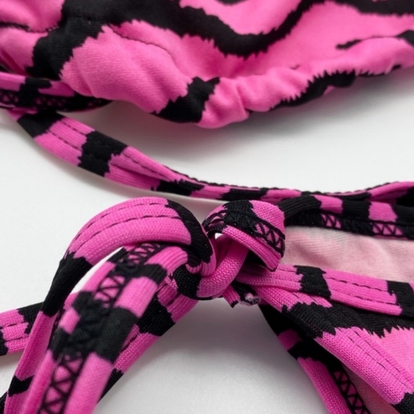 Lot of 3 Classic String Bikinis Zebra Animal - Picture 7 of 10